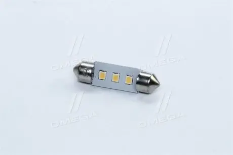 Лампа LED софитная C5W 12V Т11x36-S8.5 (3SMD,size 3528) WARM WHITE <> TEMPEST Tmp-22T11-12V