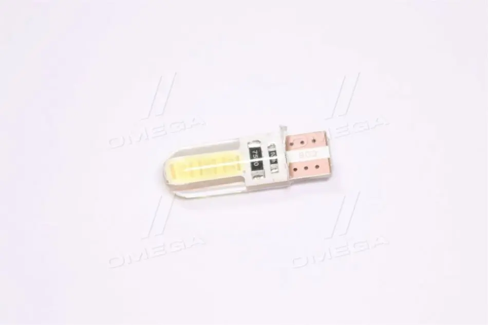 Лампа LED б/ц габарит,панель приладiв, салон 12V T10 (W5W) W2.1x9.5D 2COB WHITE <> TEMPEST Tmp-L11187 (фото 1)