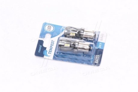 Лампа LED указателей поворотов и стоп-сигналов 24V BA15S 14SMD WHITE<> TEMPEST Tmp-LX16-S25-24