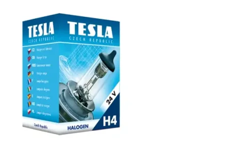 Лампа H4 24В 75/70Вт P43t TESLA B10402