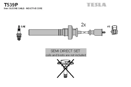 Комплект кабелів високовольтних TESLA T539P