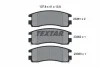 Колодки тормозные передние OPEL Sintra 2.2-3.0 96-99, 18023377, 1605939 TEXTAR 2336101 (фото 1)