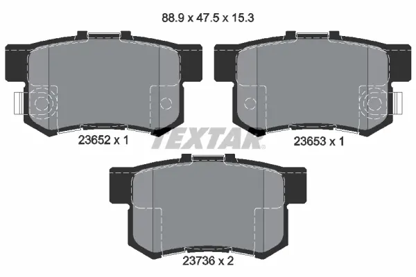 Гальмівні колодки дискові TEXTAR 2365201 (фото 1)