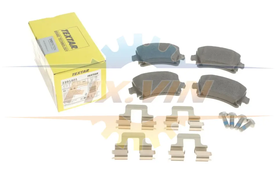 Гальмівні колодки AUDI/SEAT/SKODA/VW A3/Leon/Octavia/Golf "R "02>> TEXTAR 2391401 (фото 1)