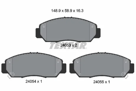 A_Гальмівні колодки HONDA Accord/FR-V "F "01>> TEXTAR 2405301