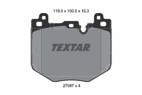 Колодки гальмівні (передні) BMW 1 (F70)/X1 (U11)/X2 (U10) 22- TEXTAR 2708701