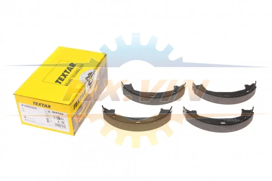 Колодки ручника BMW 1 (E81/E82)/3 (E46/E90) 98-13 (160.5x20) TEXTAR 91053300 (фото 1)