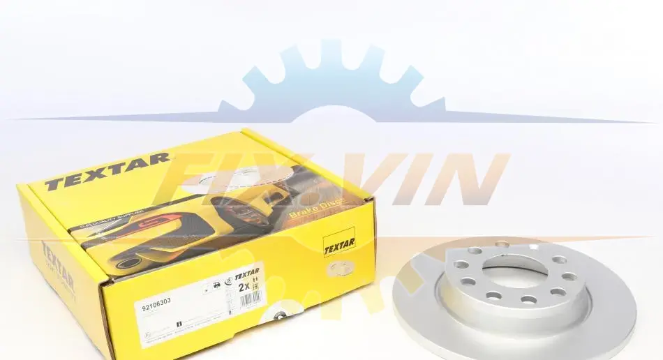 Диск гальмівний AUDI/SEAT A4/Exeo "R D=255mm "00-13 TEXTAR 92106303 (фото 1)