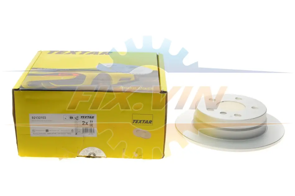 Диск гальмівний MERCEDES A(W169)/B(W245) "R D=258mm "04-12 TEXTAR 92132103 (фото 1)