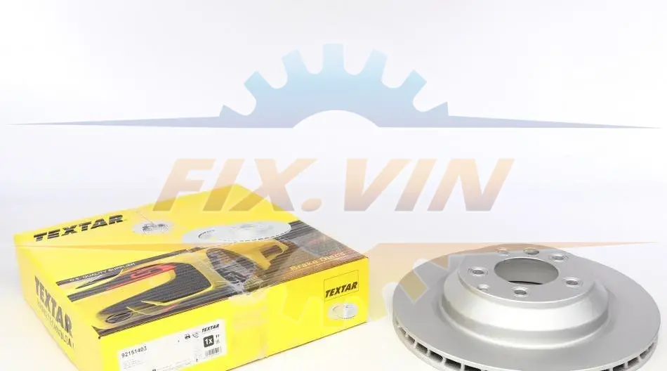 Диск гальмівний AUDI/PORSCHE/VW Q7/Cayenne/Touareg "R D=358mm "02>> TEXTAR 92151403 (фото 1)