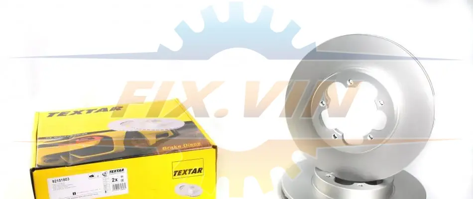 Диск гальмівний FORD Transit "F D=280mm "06-14 TEXTAR 92151803 (фото 1)