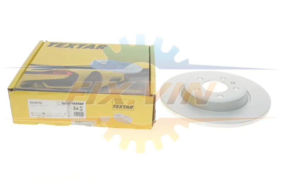 Диск гальмівний AUDI A4/A5/A7/Q5 "R D=300mm "07>> TEXTAR 92160103 (фото 1)
