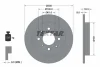 Диск гальмівний HONDA Jazz III "R "08 >> TEXTAR 92204000 (фото 1)