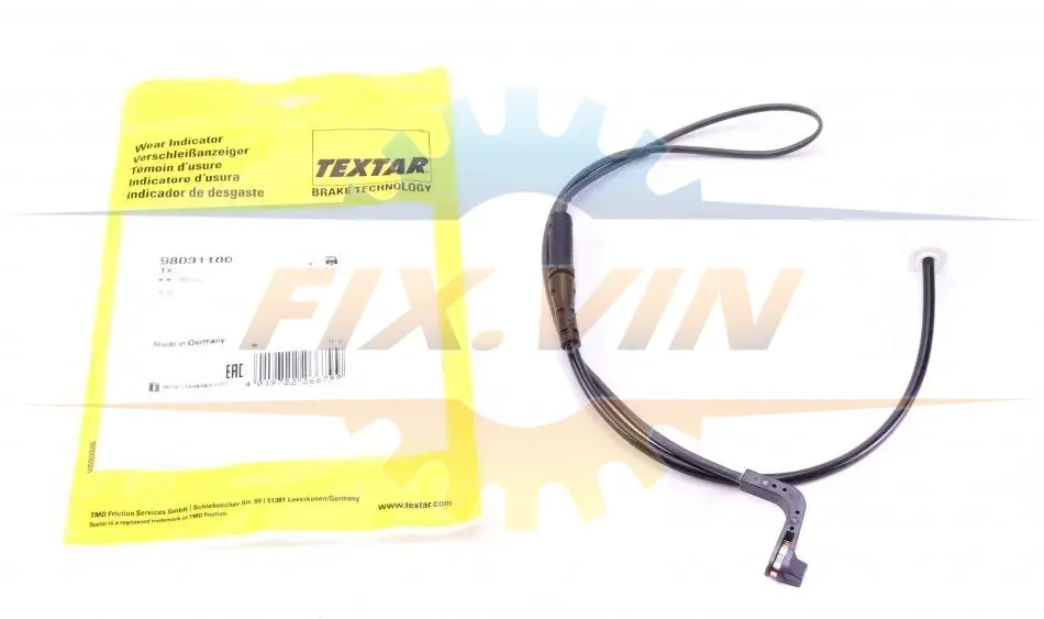 Датчик зносу колодок BMW 5(E61) "R "04-10 TEXTAR 98031100 (фото 1)