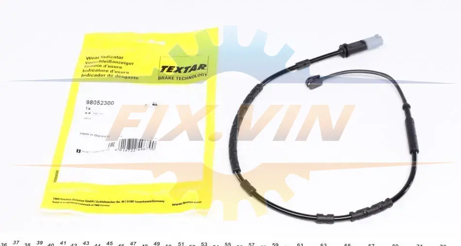 Датчик зносу гальмівних колодок (задніх) BMW i3 (I01) 13- (L=686mm) TEXTAR 98052300 (фото 1)