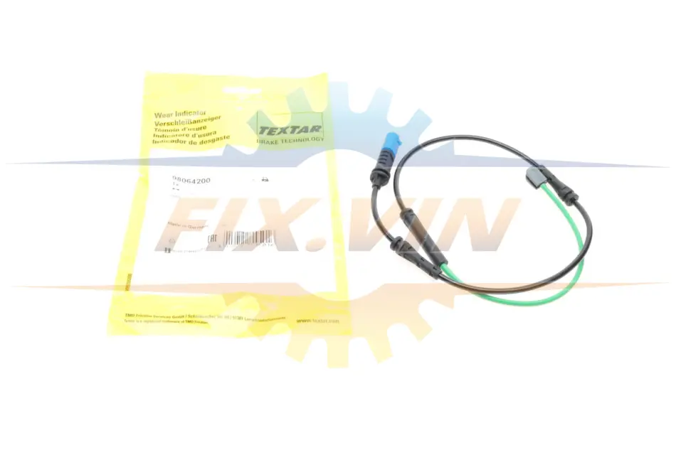 Датчик зносу гальмівних колодок (задніх) BMW 3 (G20/G21) 18- (L=802mm) TEXTAR 98064200 (фото 1)