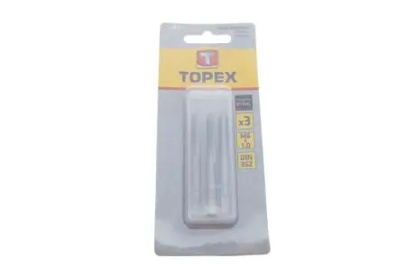 Мітчик M6, набір 3 шт.*1 уп. (TOPEX) TOPEX GRUPA 14A206