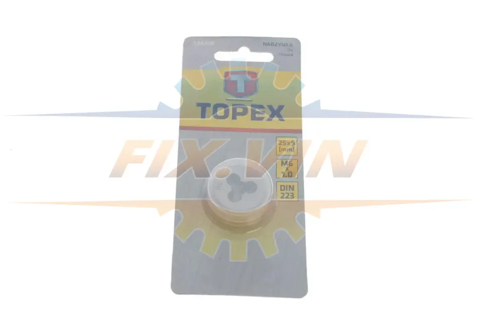 Інструмент для нарізки різьби (плашка) M6x1 TOPEX GRUPA 14A306 (фото 1)