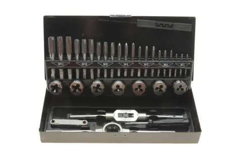 Набір інструментів для нарізки різьби (мітчики і плашки) M3-M12 32 од. TOPEX GRUPA 14A426