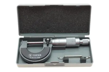 Мікрометр 0-25 mm TOPEX GRUPA 31C629
