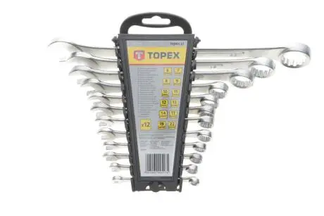 Гайкові ключі комбіновані, 6-22 мм, набір з 12 шт.(TOPEX) TOPEX GRUPA 35D375