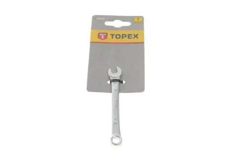 Ключ ріжково-накидний 7 мм L-100 мм TOPEX GRUPA 35D381