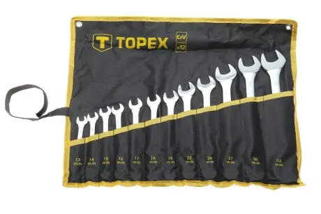 Гайкові ключі комбіновані, 13-32 мм, набір з 12 шт.(TOPEX) TOPEX GRUPA 35D758
