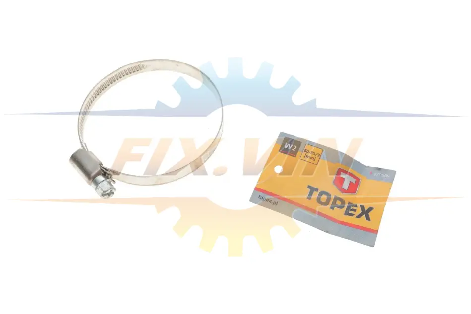 Хомут черв\'ячний 50-70/9 W2(TOPEX) TOPEX GRUPA 37D509 (фото 1)