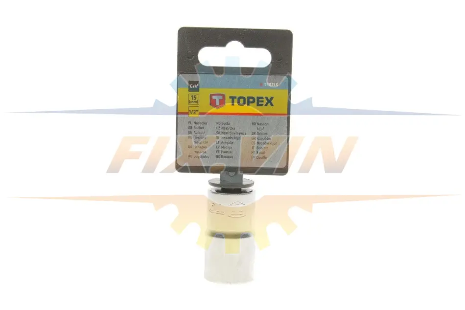 Головка торцева 1/2" 15 мм TOPEX GRUPA 38D715 (фото 1)
