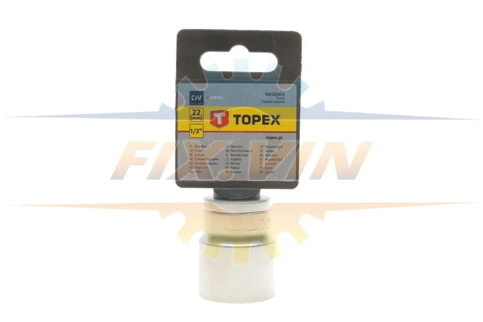 Головка торцева 1/2" 22 мм TOPEX GRUPA 38D722 (фото 1)