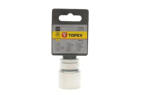 Головка торцева 1/2" 22 мм TOPEX GRUPA 38D722