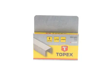 Скобі 8 мм, 1000 шт.*1 уп., тип J (TOPEX) TOPEX GRUPA 41E308