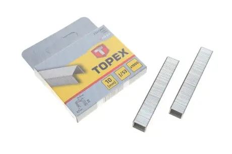 Скоби 10 мм, 1000 шт.*1 уп., тип J (TOPEX) TOPEX GRUPA 41E310