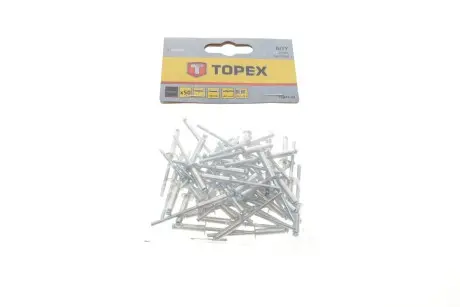 Алюмінієві заклепки 4.0 мм х 16 мм, 50 шт.*1 уп. (TOPEX) TOPEX GRUPA 43E404