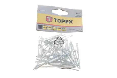 Заклепка Ø4x18 mm 50 од. TOPEX GRUPA 43E405