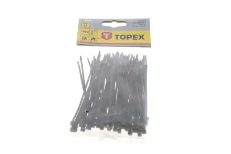 Хомути 2.5 x 100 мм, 100 шт. чорний(TOPEX) TOPEX GRUPA 44E970