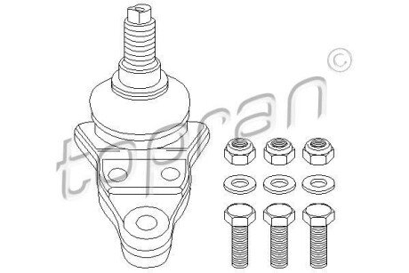 Шарова опора TOPRAN / HANS PRIES 103 346