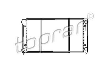 Радиатор, охлаждение двигателя TOPRAN / HANS PRIES 103 445