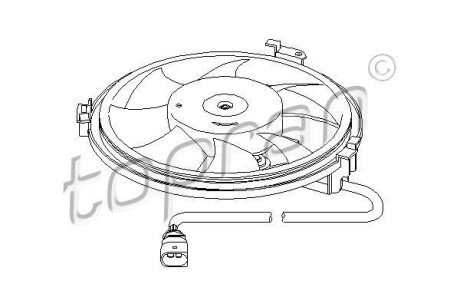 Вентилятор, охлаждение двигателя TOPRAN / HANS PRIES 110 830
