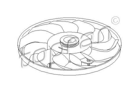 Крильчатка вентилятора TOPRAN / HANS PRIES 110 961