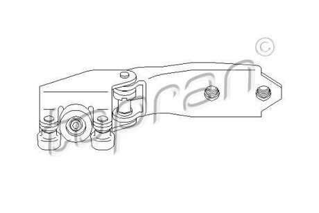 Ролик дверей зсувних TOPRAN / HANS PRIES 111 461