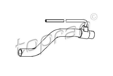 Патрубок системы охлаждения TOPRAN / HANS PRIES 111 978