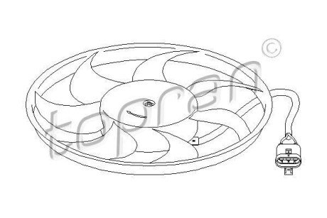Крильчатка радiатора TOPRAN / HANS PRIES 207 210