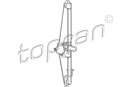 Склопiдйомник правий електричний TOPRAN / HANS PRIES 207 364