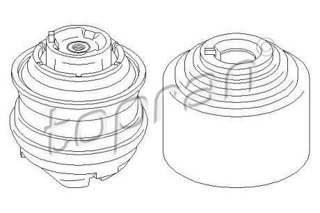 Подвеска, двигатель TOPRAN / HANS PRIES 407 836 (фото 1)