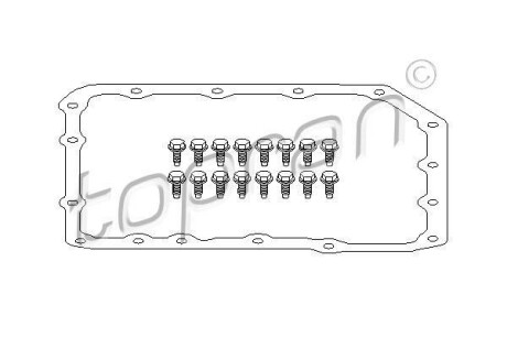 Прокладка, маслянного поддона автоматическ. коробки передач TOPRAN / HANS PRIES 500 784