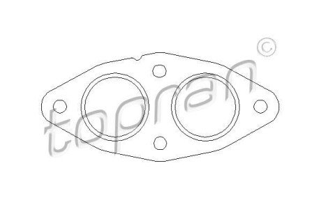 Прокладка вихлопної труби TOPRAN / HANS PRIES 501 281
