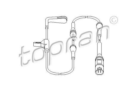Датчик гальмiвних колодок TOPRAN / HANS PRIES 501 616