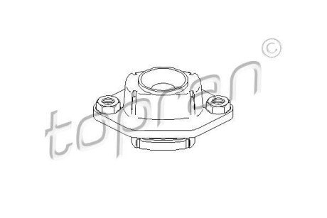 Опорна подушка TOPRAN / HANS PRIES 501 760