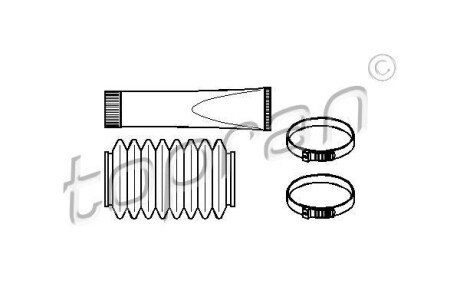 Пильник рульового керування, к-т TOPRAN / HANS PRIES 720 237